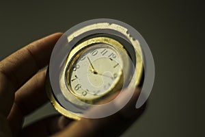 Handing time with old clock