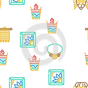 Handiwork Craft Hobby Occupation Icons Set Vector