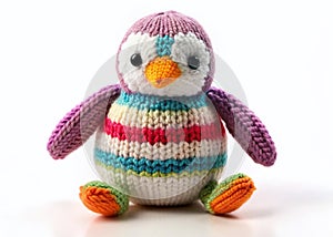 HandKnitted Penguin Toy A Delightful Winter Craft Project for Kids and Beginners photo