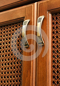 Handle on arabisk wooden doors photo