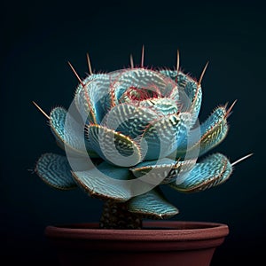 Handle with care Succulent plant adorned with sharp, warning thorns