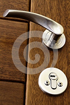 Handle door close up