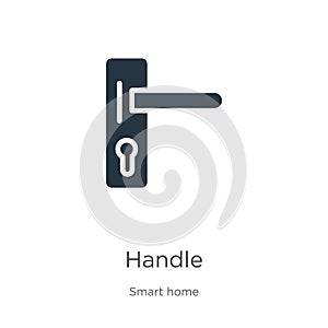 Handle icon vector. Trendy flat handle icon from smart house collection isolated on white background. Vector illustration can be