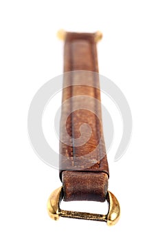Handle of a leather isolated