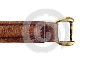 Handle of a leather isolated