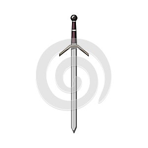 handle medieval sword cartoon vector illustration