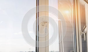 Handle of modern pvc plastic window