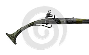 Handle of an old musket.