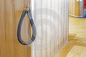 handle on the restroom door