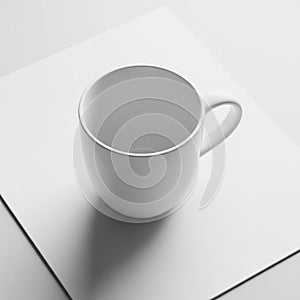 The handle is rounded complementing the mug s cylindrical shape
