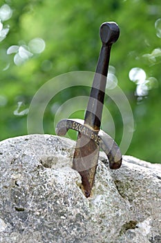 Handle of the sword of excalibur photo