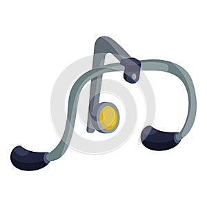 Handlebar icon, isometric style