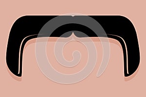 Handlebar Moustache Icon Vector