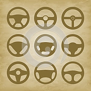 Handlebars automotive icons Steering Wheel