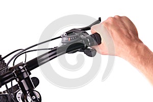 Handlebars of the bicycle