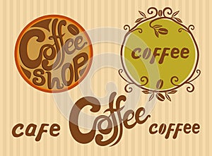 Handlettered Cafe Logotypes