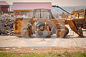 Handling Equipment Burned By a Fire