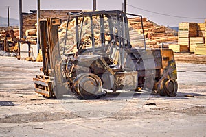 Handling Equipment Burned By a Fire