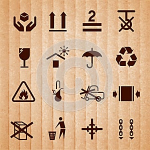 Handling and packing symbols