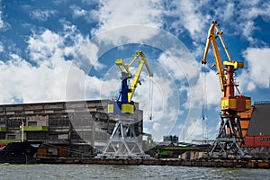 Handling of the vessel in port. Latvia, Ventspils