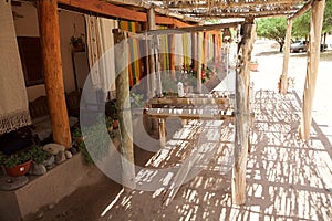 Handloom and handmade textile products along the road Camino de Los Artesanos, Jujuy Province, Argentina photo