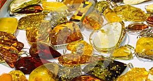 Handmade amber pendants photo