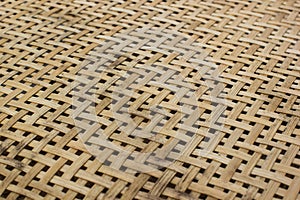 Handmade bamboo weave pattern texture. Abstract background.