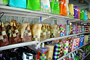 Handmade basketwork bags