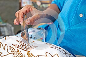 Handmade batik, Yogyakarta, Java, Indonesia