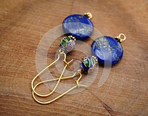 Handmade beadwork jewelry earrings