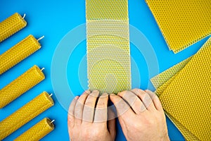 handmade beeswax candles, eco-friendly, DIY candles