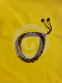 handmade bracelet made of cocca wood