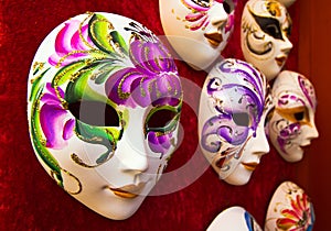 Handmade carnival masks
