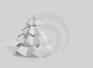 Handmade Christmas tree cut out from office paper