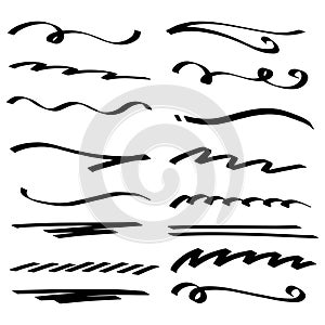 Handmade Collection Set of Underline Strokes