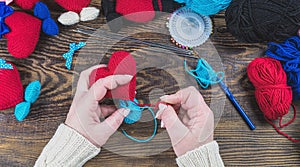 Handmade crochet crafts  knitted amigurumi toys