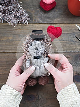 Handmade crochet crafts  knitted amigurumi toys