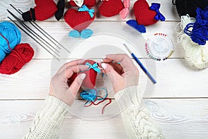 Handmade crochet crafts  knitted amigurumi toys