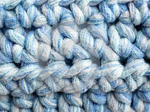 Handmade crochet pattern up close photo