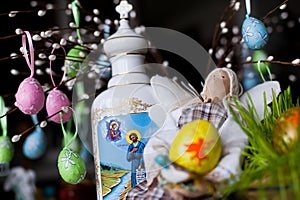 Handmade doll in at Easter