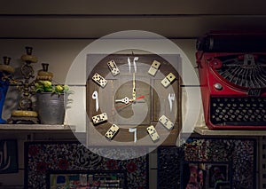 handmade Domino clock