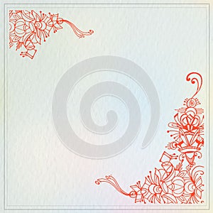 Handmade Drawing Design Template 01