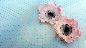 Handmade edible Anemone flowers