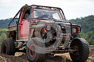 handmade extreme off-roader based on a second generation Suzuki Samurai