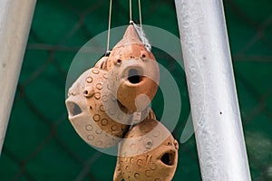 Handmade fish using clay