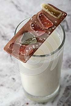 Handmade gourmet milk chocolate dessert snack