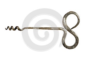 Handmade iron corkscrew