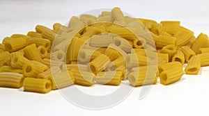 Handmade Italian macaroni pasta with egg and flour