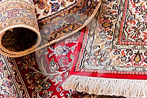 handmade kashmil silk carpets