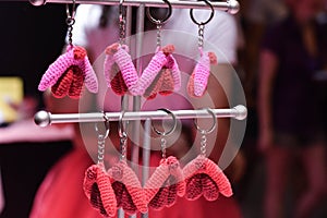 Clitoris Knitted Craft Keychains photo